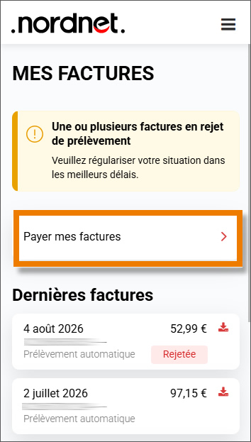 payer une facture