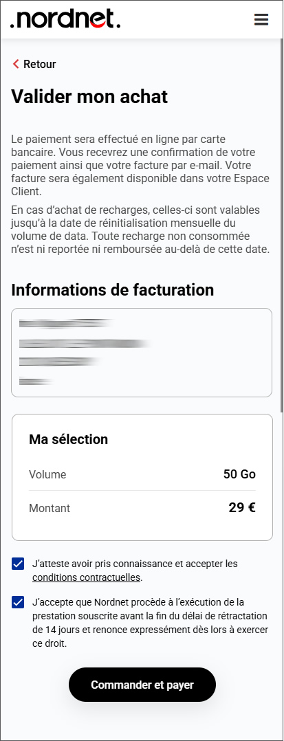 valider votre achat