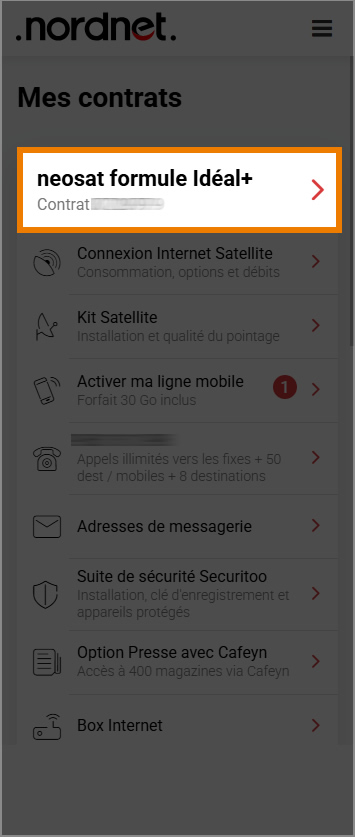 contrat en détail